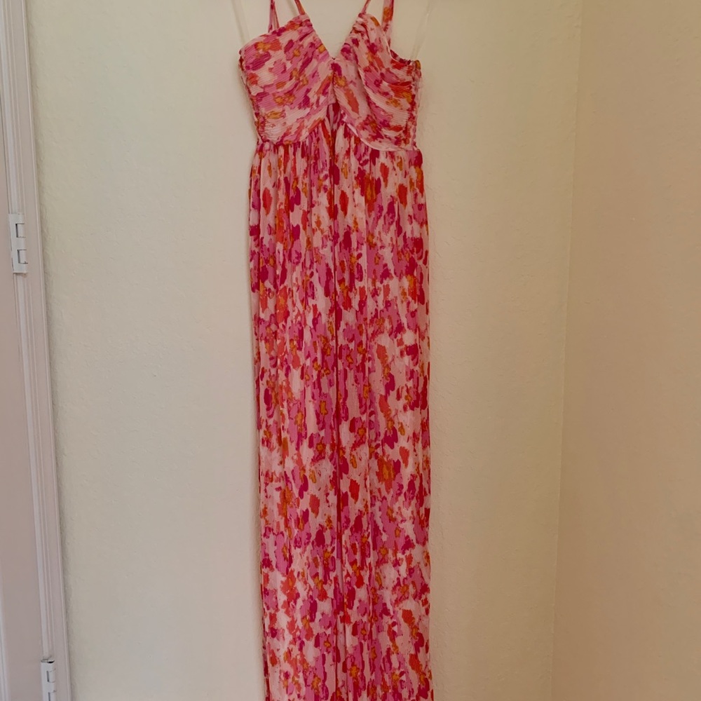 Floral Pink Maxi Dress